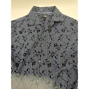 Cultura International‎ Striped Shirt with Velvet Detail Sz 2x